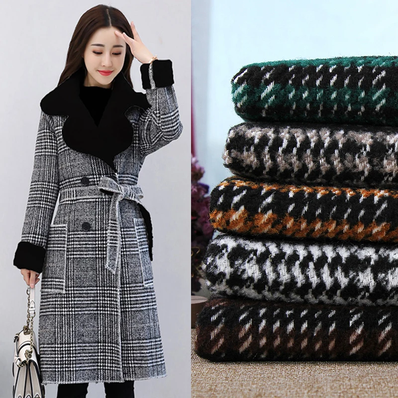 1 Meter Autumn Winter Double Side Thick 30 Wool 70 Polyester Woolen