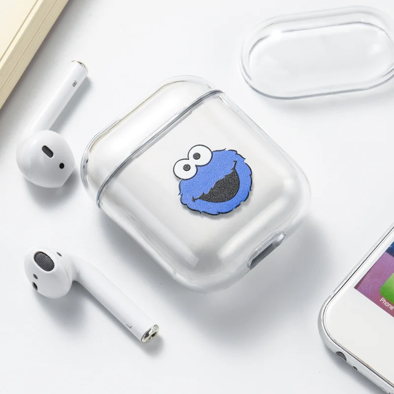 Чехол для Airpods, чехол, милый, роскошный, с милым сердцем, окрашенный, прозрачный, жесткий чехол на Airpod, защитный чехол для Air Pods, 1, 2, чехол