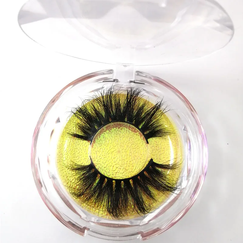 Luxurious 25mm Siberian Mink Strip False Eyelashes with 3D Effect and Thick Natural Look - Includes Diamond Packaging Box image 5