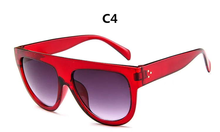 Модные женские солнцезащитные очки, роскошные брендовые дизайнерские Винтажные Солнцезащитные очки, большие очки с полной оправой, женские очки gafas - Цвет линз: C4