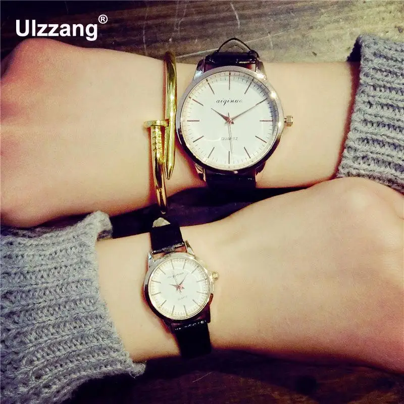 Nuovo D Marca Stile Classico In Pelle Giappone Nucleo Quarzo Dress Orologi  Da Polso per Le Donne Gli Uomini di Sesso Maschile Femminile  Argento|wristwatch led|watch icewatch shock - AliExpress