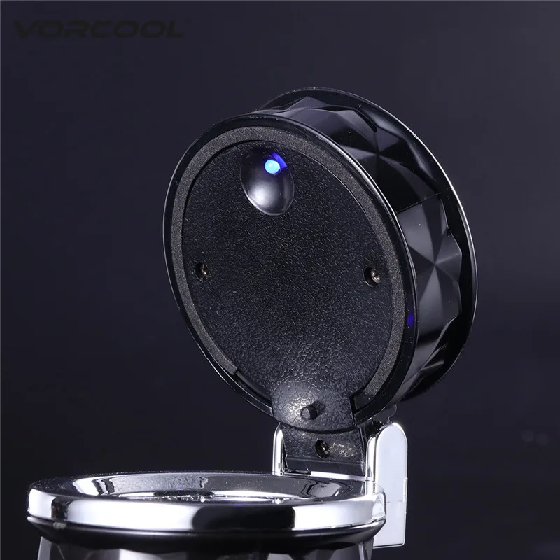  Car Accessories Car Styling Mini Portable LED Light Car Ashtray Universal Cigarette Cylinder Holder