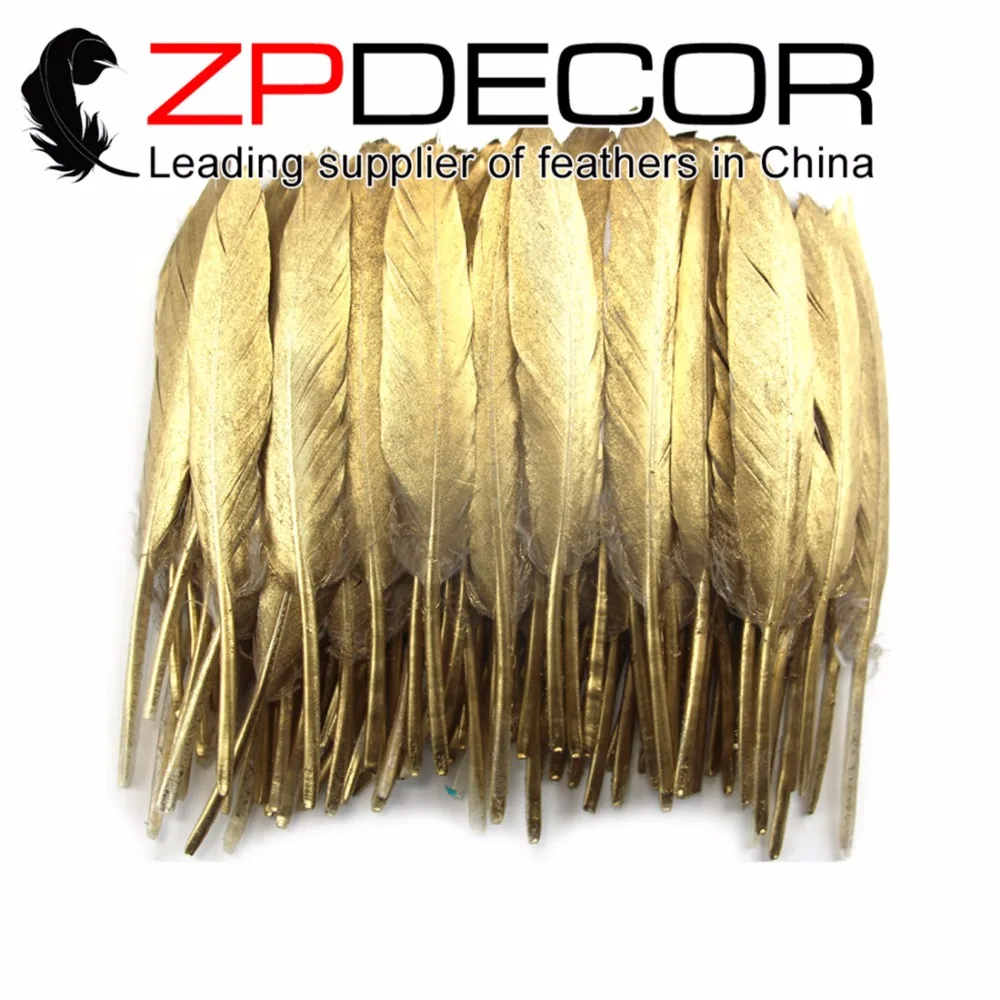 Zpdecoration 10 15 см (4 6 дюймов) 100 штук тщательно изготовленные золотые металлические