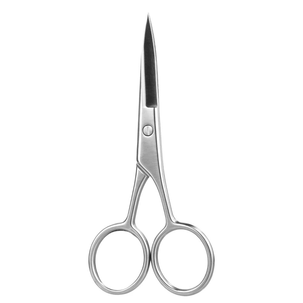 

Beard Mustache Hair Shaver Scissor Stainless Steel Eyebrow Nose Trimmer Shear Mini Scissor for Barber Home Use Beard Scissor