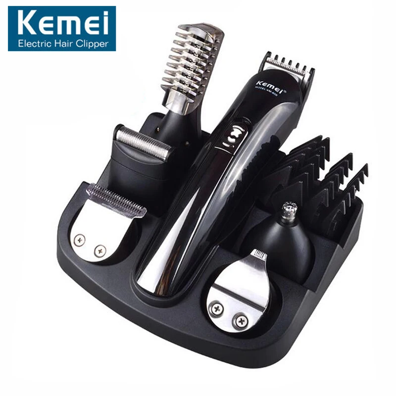

Original KM600 6 In 1 Hair Trimmer Titanium Hair Clipper Electric Shaver Beard Trimmer Men Styling Tools Shaving Machine Cutting