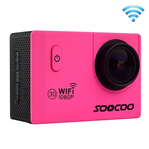 SOOCOO C10S 1080 P NTK96655 WiFi Спортивная экшн-камера видеокамера с водонепроницаемым корпусом 170 градусов широкоугольный объектив 30 м водонепроницаемый - Цвет: Magenta