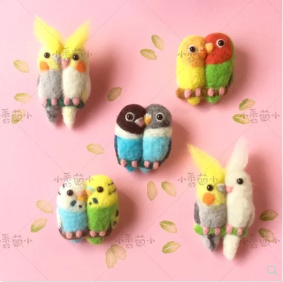 

Woollen felt jab, wedding pin, wedding gift wool felt needle felting decoration craft needlecra