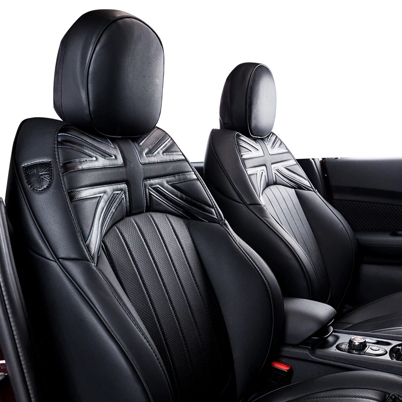 Brand New Imported PVC Material Union Jack Style Black and Rear Seat