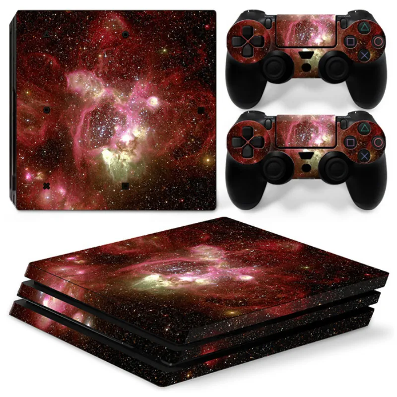 Виниловая наклейка для консоли PlayStation 4 Pro с 2 контроллерами PS4 dishock аксессуары