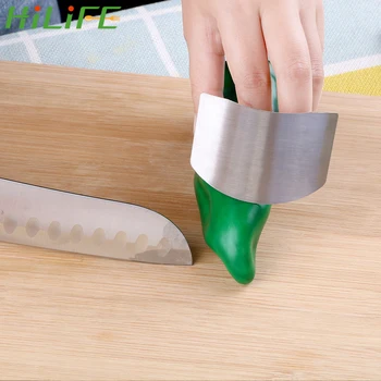 

HILIFE Hand Protector Stainless Steel Finger Guard Knife Cutting Safety Tool Useful Gadgets Kitchen Tools Kitchen Accessories