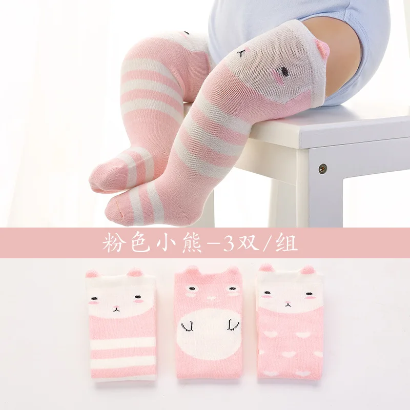 3 пар/уп. модные детские носки унисекс симпатичный милый мультяшный Лисий детские носки до колена для мальчиков и девочек детские носки для малышей мягкие носки для младенцев с животными - Цвет: K