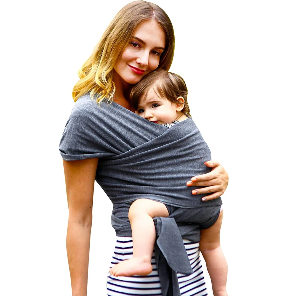 

Safety Baby Wrap Sling Carrier Stretchy Bamboo Cotton Soft Breathable Wrap Backpack Hipseat Breastfeed for Newborn Nursing Cover