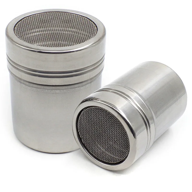Chocolate Shaker For Coffee Stainless Steel Chocolate Shaker Icing Sugar Powder Cocoa Flour Coffee
