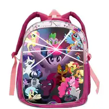 Мой маленький пони Волшебные школьные сумки милые детские маленькие школьные сумки для детского сада Повседневный ортопедический рюкзак для девочек 14 дюймов