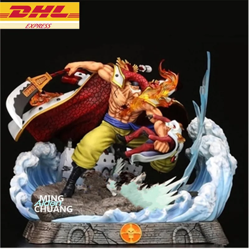 

20" Statue ONE PIECE Bust Whitebeard Pirates Full-Length Portrait Edward Newgate GK Action Figure Model Toy BOX 50CM Z1121