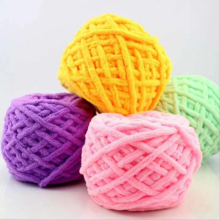 200g/lot Colorful Dye Scarf Yarn For Hand Knitting 712mm Needle Scarf