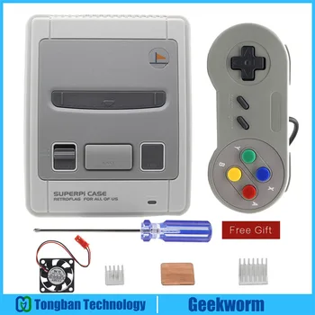 

Original Retroflag SUPERPi Case NESPi Console w/ USB Controller Gamepad+Heatsinks+ Fan Kit for Raspberry Pi 3 Model B+(plus), 3B