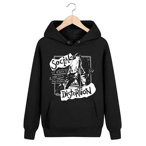 Bloodhoof Social Distortion 30 лет юбилей подземный рок Толстовка Азиатский размер - Цвет: 2
