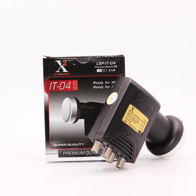 

Universal Quad LNB For Satellie TV Receiver High Power Quality Ku Band LNBF Noise Figure 0.1dB Quad LNB