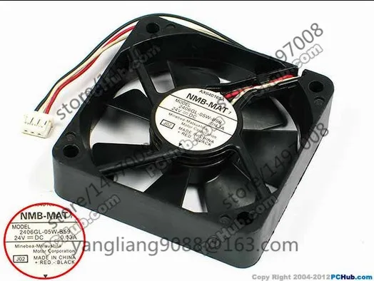 NMB MAT 2406GL 05W B59 J02 DC 24V 0.13A 3 жильный 60x60x15 мм Сервер вентилятор охлаждения|square fan|server fandc