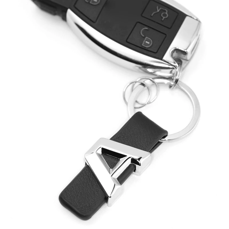 

Black Car Logo Key Ring Keyring Keychain Holder Key Chain For Mercedes Benz A C E B Class W168 W176 W169
