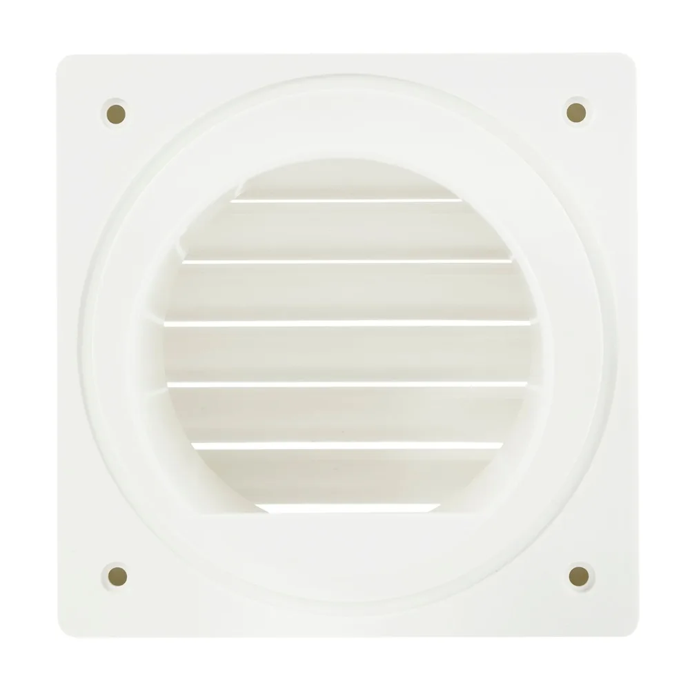 Home Air Vent Grille Ventilation ABS Louver Cover Vents with Anti-Backwatering Baffle for Bathroom Toilet Office Ventilation new