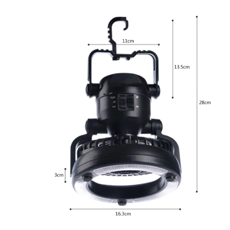 2 режима, портативный светильник для палатки, вентилятор, светодиодный фонарь для кемпинга, подвесной светильник-вспышка, работающий на батарейках, ночное освещение для наружной рыбалки