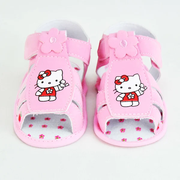 2016 Summer Baby Girl Crib Shoes Hello Kitty Baby Shoes Newborn Baby