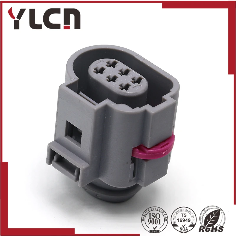 Tyco 6 Pin Female 1 5 мм набор коннектор датчика для VW Audi Skoda 1J0 973 713/1J0973713|female pin connector|female