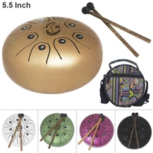 5.5 Inch Hand Size Tongue Drum with C D E F G A B C 8 Notes children instrument with Bag and Drum Stick 5 Colors Optional c e weyse theme and variations