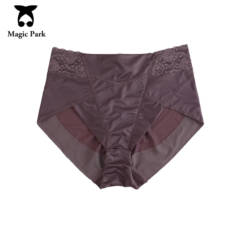 Magicpark L-XL талии нижней части живота Для женщин Управление трусики гладкие