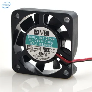 

AVC D4010S24H Power Supply CPU Chassis Cooling Fan DC 24V 0.08A 8200RPM 4010 40*40*10mm 4cm 2 Wires