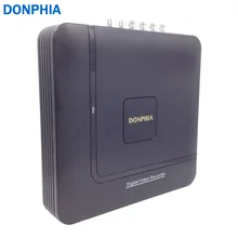 DONPHIA CCTV DVR AHD 4ch onvif p2p 3 in 1 Hybrid AHD/ Analog/ IP Camera H.264 motion detection