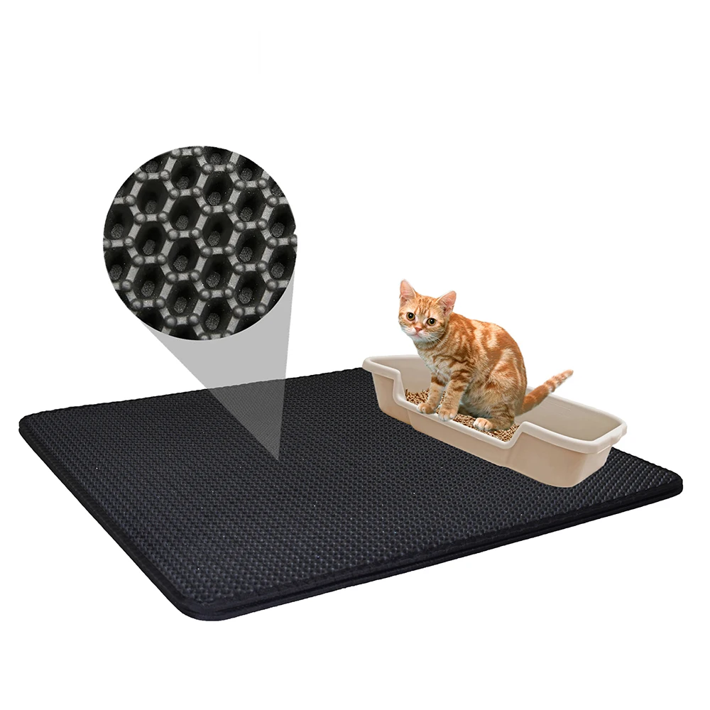 EVA Waterproof Cat Kitten Litter Mat Pad Double Layers Nonslip Hive