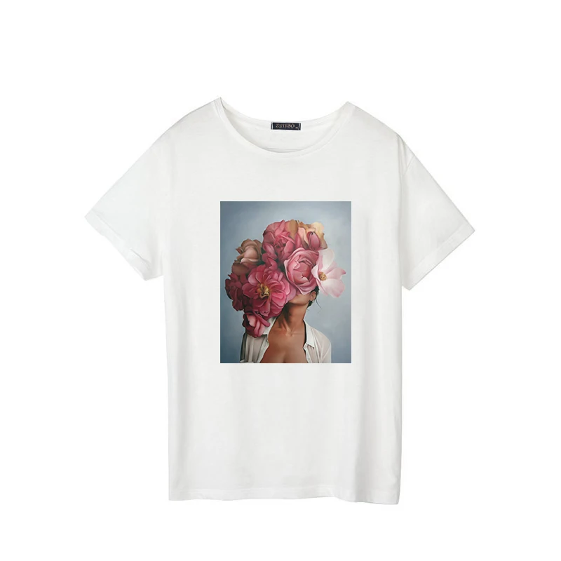 

Summer Women's Aesthetics Fox Print Harajuku Short Sleeve Top T-Shirt Fashion Casual O-neck Women's T-Shirt Tops