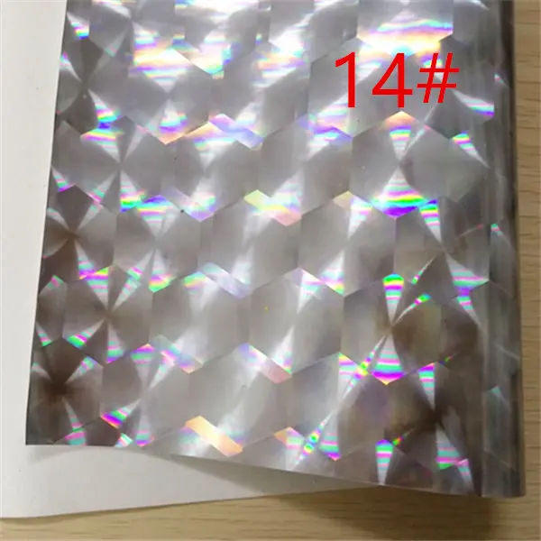 

Free shipping 7.6*12inch synthetic hologram leather fabric for DIY accessories