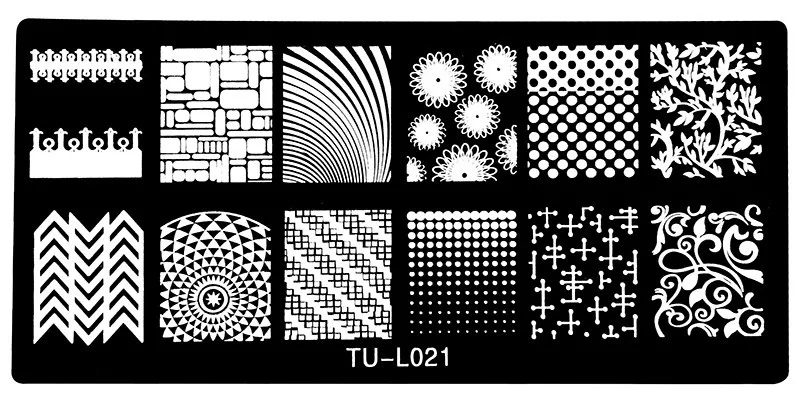 Шаблон для маникюра 6*12 см, штамповочные пластины для ногтей, Переводные изображения, шаблон для печати TU-L, инструменты для ногтей DIY, 1 шт