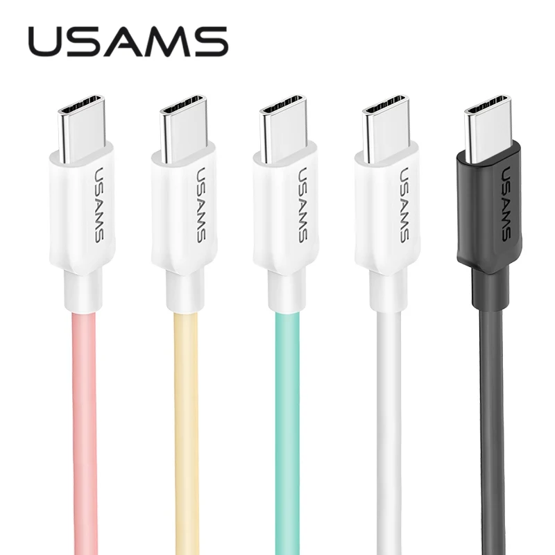 

USB type c cable,USAMS type-c Cables 2A Faster Charging for Samsung Galaxy S9 S8 Data Sync Flat USB-C cable for Oneplus USB cord