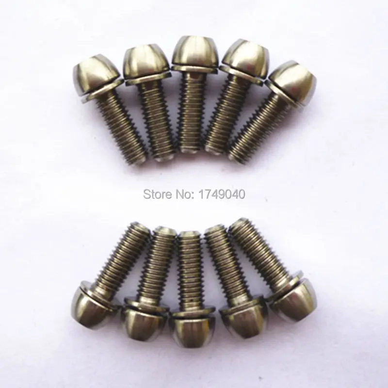 Rockbros Ti Titanium Bolts Screw Conical Head M6x18mm Disc Brake Kit