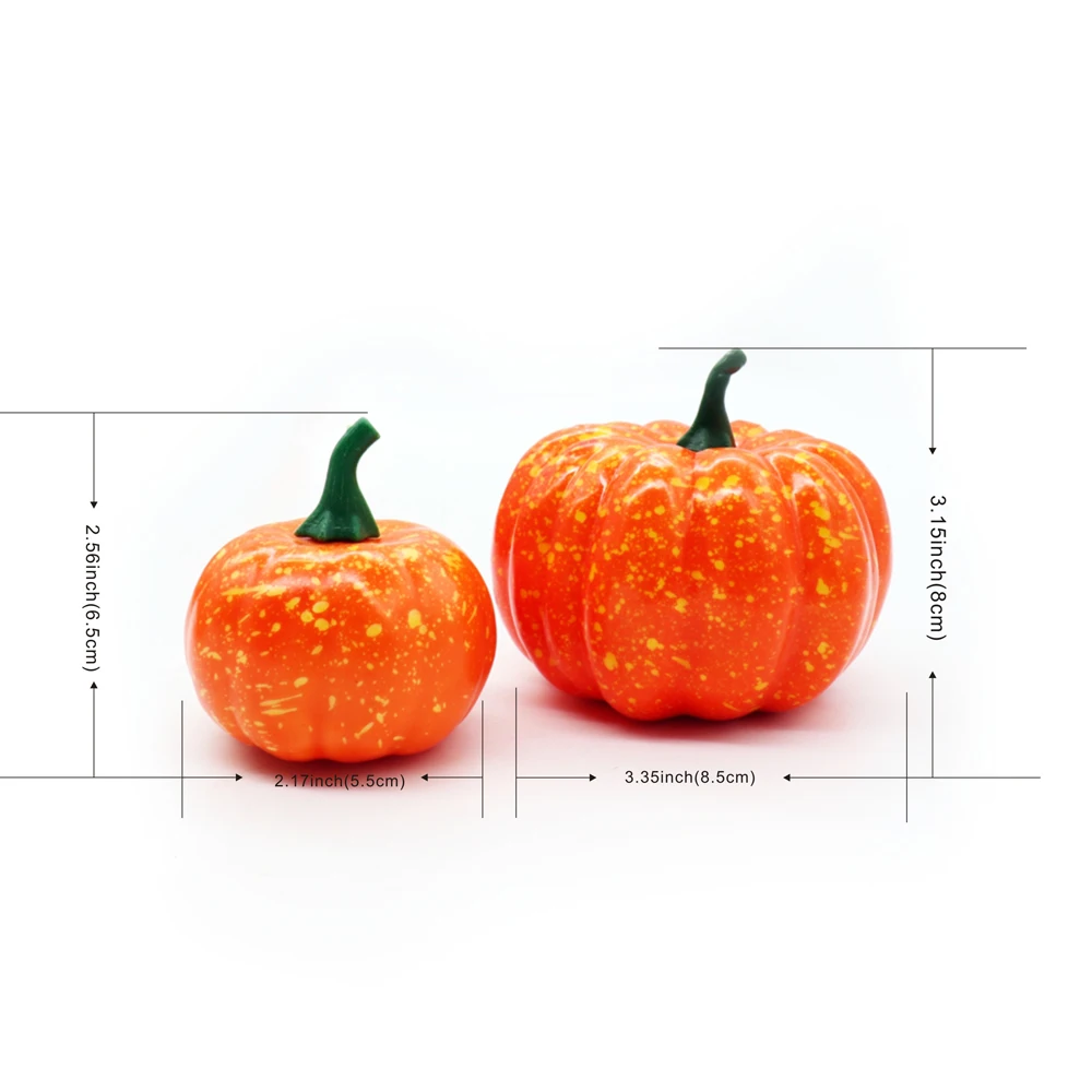 Artificial Pumpkins Foam Pumpkins Kids' Kitchen Toys Squishy Food Pretend Fake Foam Halloween Party Dining Room Decorative