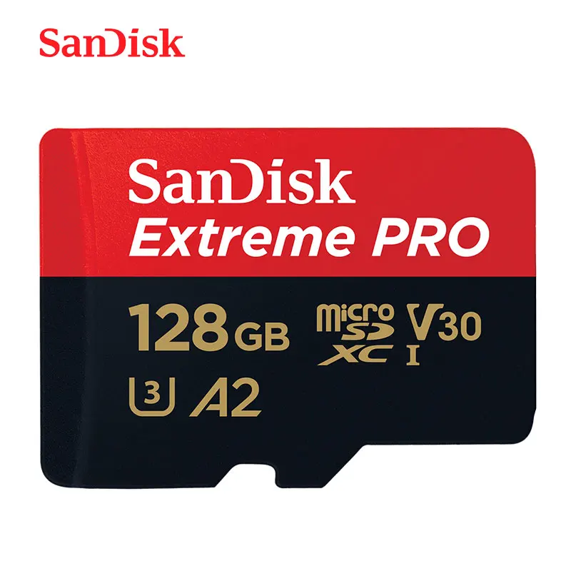 Двойной Флеш-накопитель SanDisk Extreme PRO карты памяти 256 ГБ 128 Гб 64 Гб MicroSDXC до 170 МБ/с. SDXC UHS-I микро SD карты U3 V30 TF карты Поддержка в формате 4K UHD