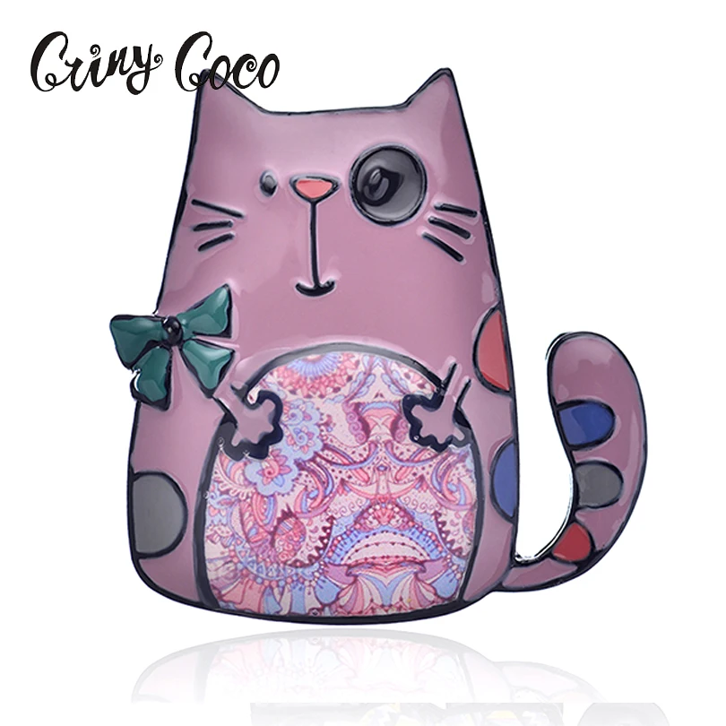

Zinc Alloy Cat Handbag Brooches Fashion Jewelry Cute 2017 New Enamel Brooch Pins Dress Accessories For Women Gifts