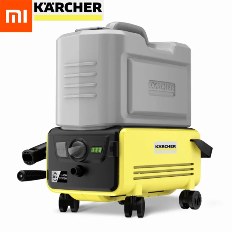 Best Offers Xiaomi Mijia Karcher Car Washer Machine Wireless High Pressure Cleaner 60Bar Portable Washing Machine Electric Cleaning 3M Pipe