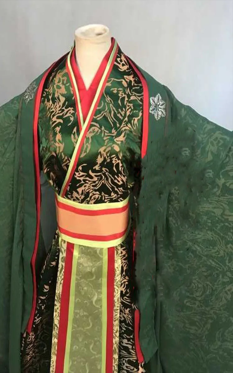 Костюм принцессы Sun Li Green костюм с хвостом тисненым ханьфу ТВ игра легендарный Mi Yue