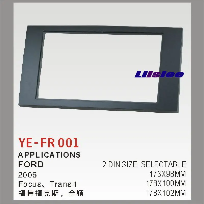 

Liislee For Ford For Focus Transit 2004~2011 Aftermarket Radio Dash Board Kit 2 DIN ABS Plastic Fascias Car Audio Panel Frame