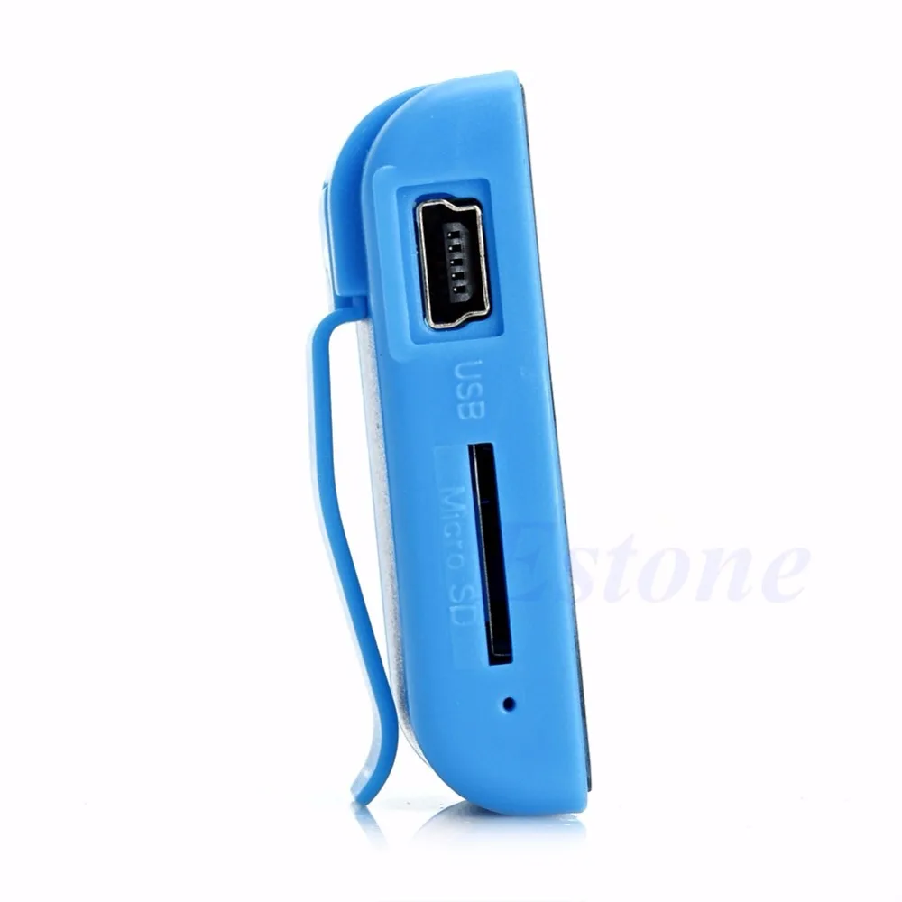 Мини Портативный цифровой USB MP3 музыкальный медиаплеер Поддержка Micro SD TF карта до 8