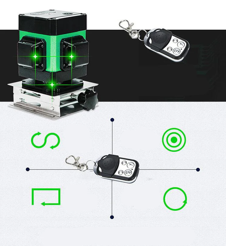 

12 lines green laser level 360 Vertical And Horizontal Self-leveling Cross Line 3D Laser Level