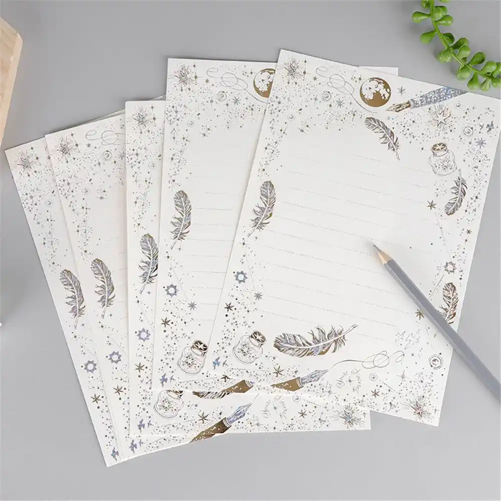 8 Stucke Nette Vintage Vergoldung Brief Papers Set Kawaii Schreibwaren Hochzeit Einladung Karte Schreiben Pad Brief Schreiben Papier Letter Paper Aliexpress