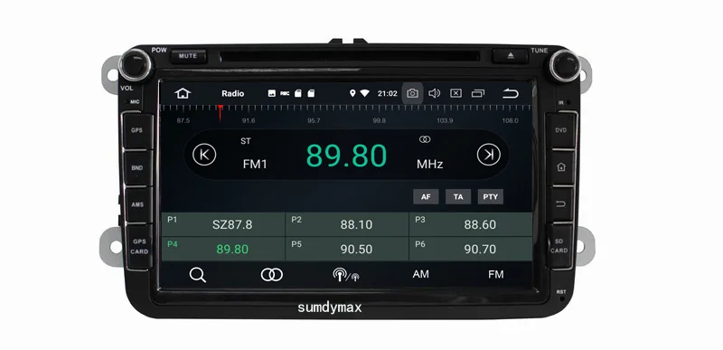 Flash Deal 2din Android 9.0 Universal Car DVD Player For Volkswagen/Passat/POLO/GOLF/Skoda/Seat/Leon With GPS Navigaiton WIFI Map Radio 1