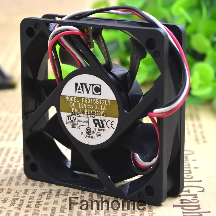 Оригинальный аутентичный AVC F6015B12LY 6015 DC12 в A 6 см вентилятор охлаждения процессора |